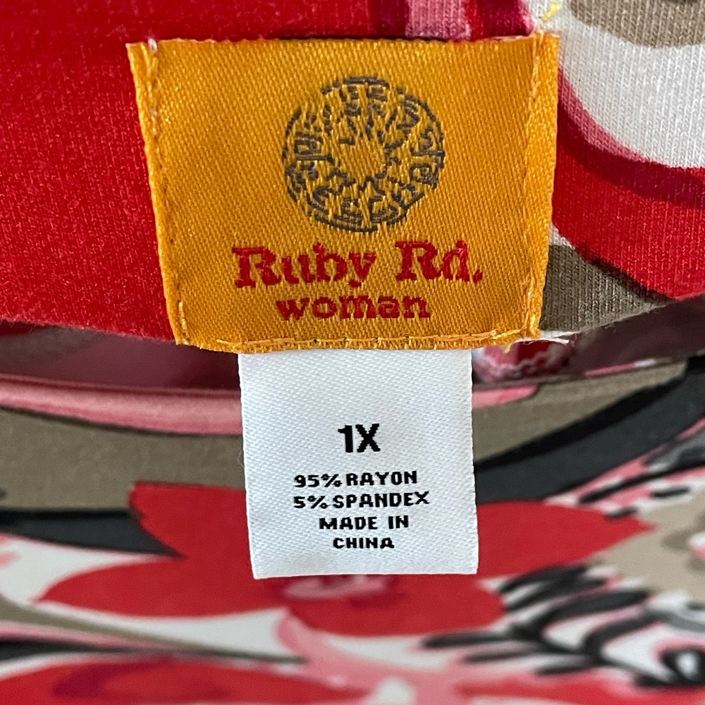 Ruby Rd Tunic Top 1X - Picture 3 of 8